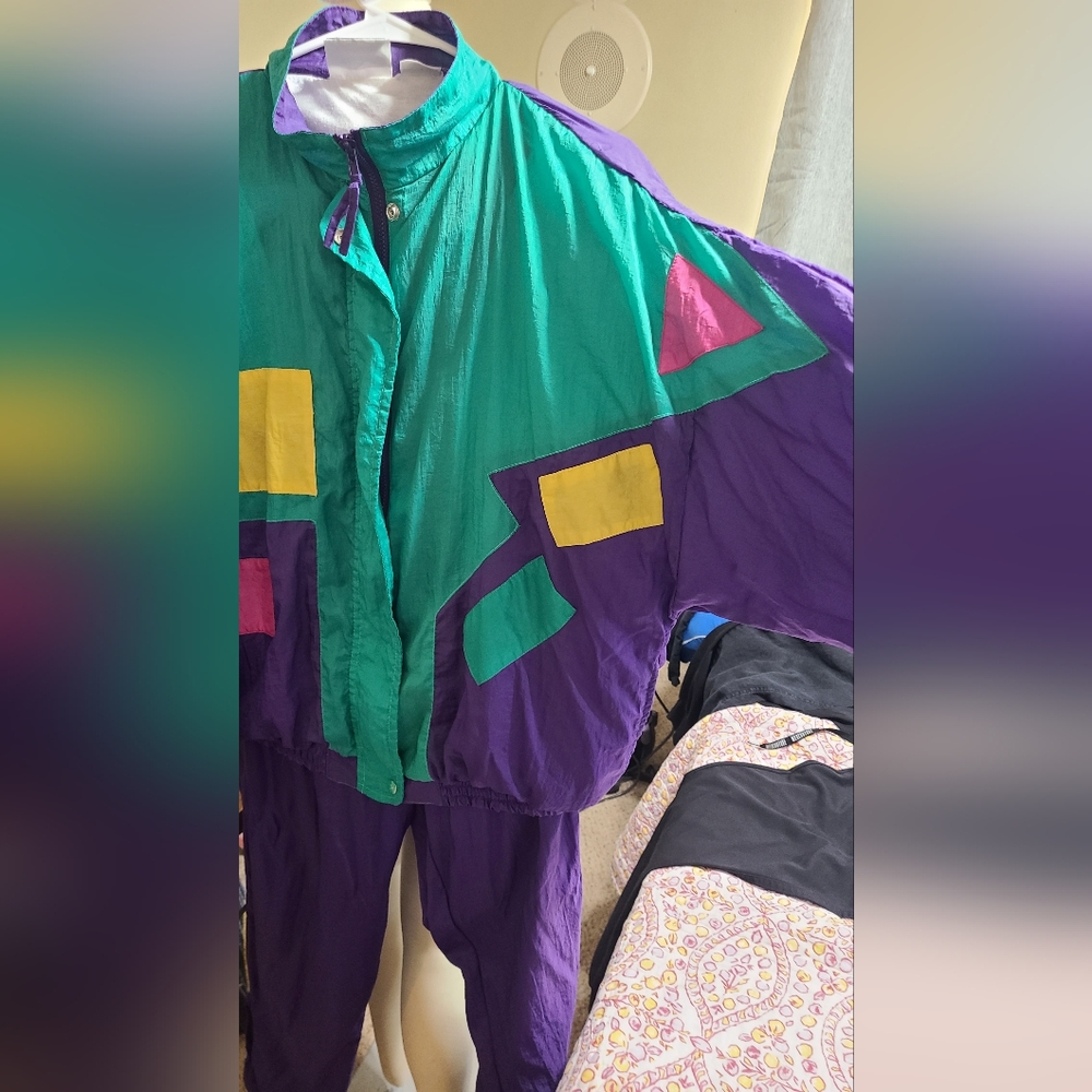 80's Laura Katherine tracksuit Vintage L